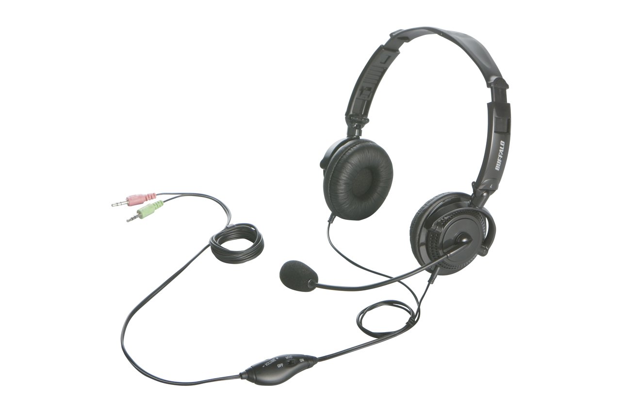 (未使用･未開封品)BUFFALO 両耳ヘッドバンド式ヘッドセット USB接続 ブラック BSHSUH12BK バッファロー 両耳ヘッドバンド式ヘッドセット USB接続