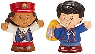 Replacement Parts for Little People Train Playset - Fisher-Price Little People Friendly Passengers Train DYP25 ~ Includes 2 Figures, Train Conductor and Boy with Backpack