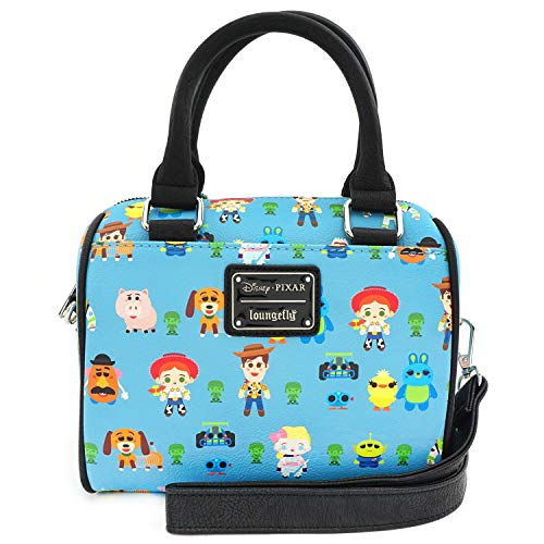 Loungefly x Toy Story Chibi Characters Allover-Print Duffel Purse (One Size, Multicolored)