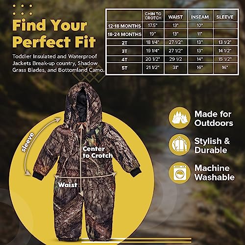 TrailCrest by Treel Infant-Toddler One Piece Snowsuits Overalls Waterproof Ski Suits Jumpsuits 6