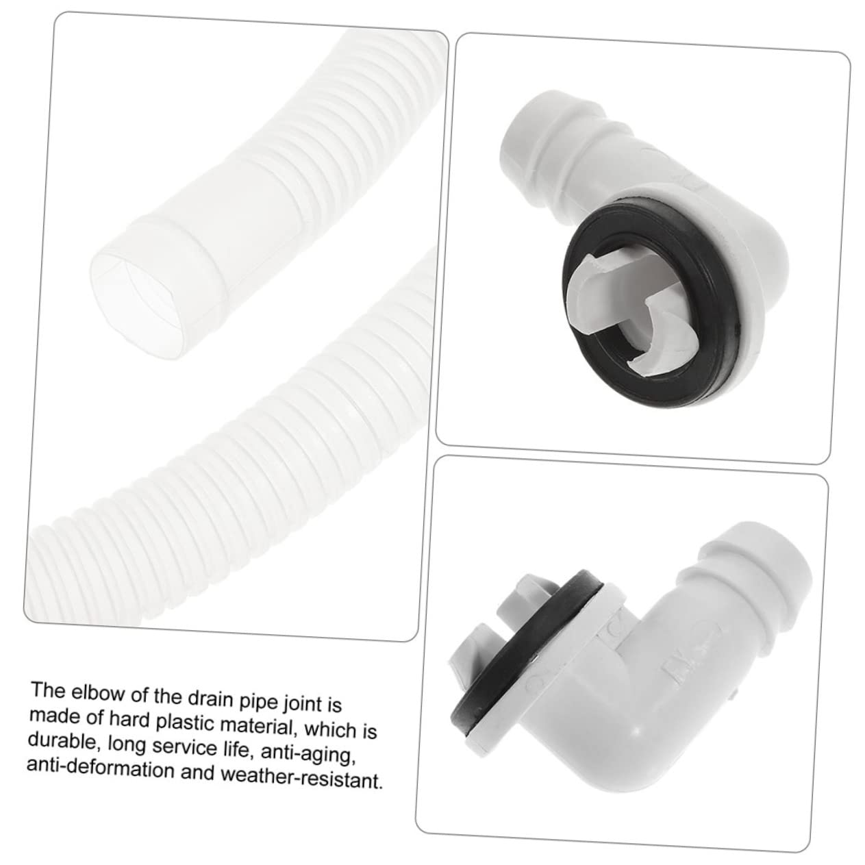 Tuyau de drainage flexible en caoutchouc pour machine à laver, tuyau de sortie d