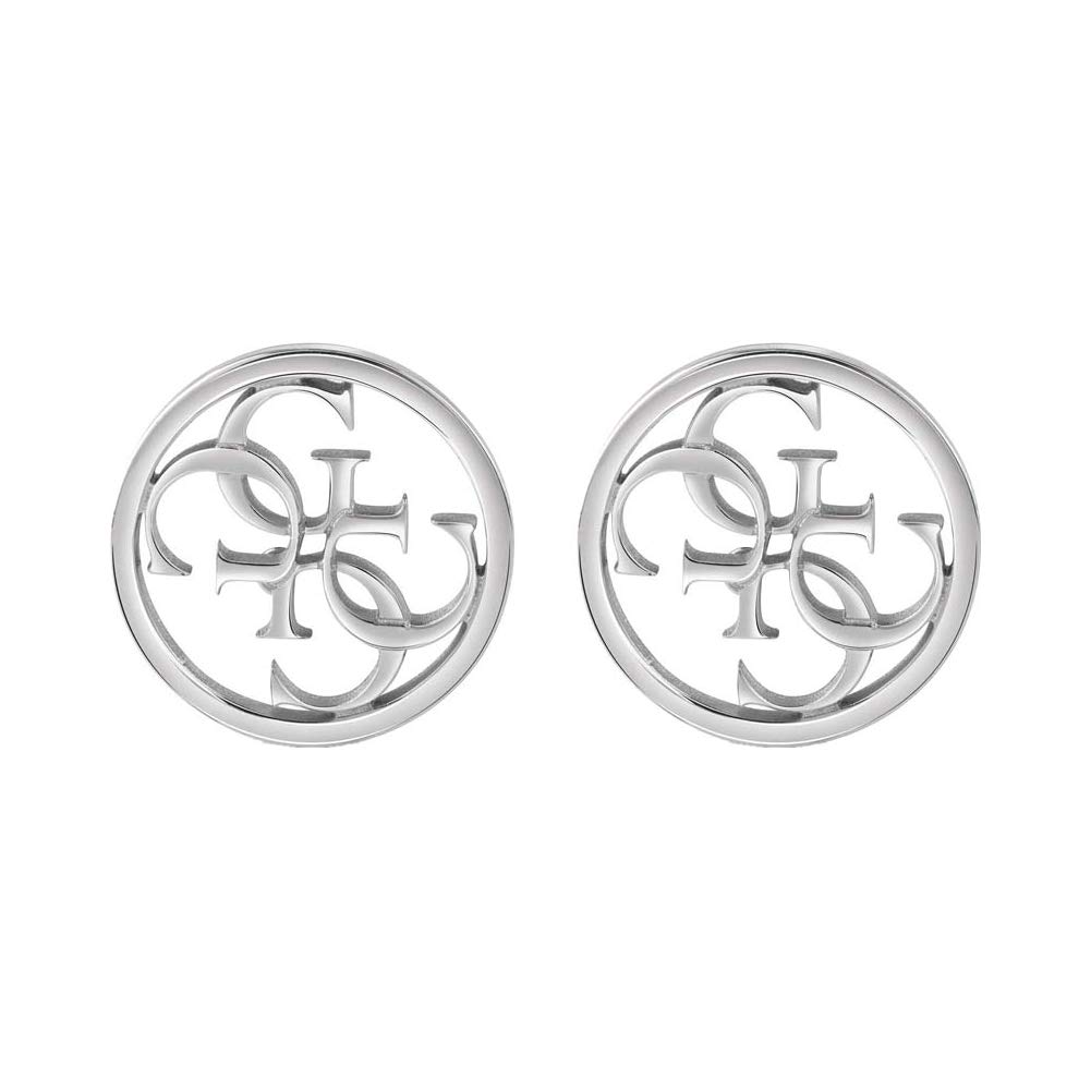 Guess UBE28068 Orecchini A Perno Per Donna In Argento Placcato - Eleganti E Classici, Gioielli Firmati