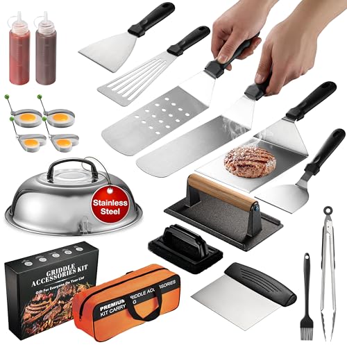 Kit de accesorios para parrilla Blackstone de acero inoxidable miniatura 1