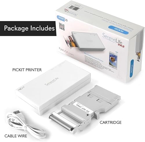 Miniatura 7 de SereneLife - Impresora fotográfica portátil instantánea móvil, tamaño de bolsillo compacto, fácil para viajes, impresión de imágenes en color