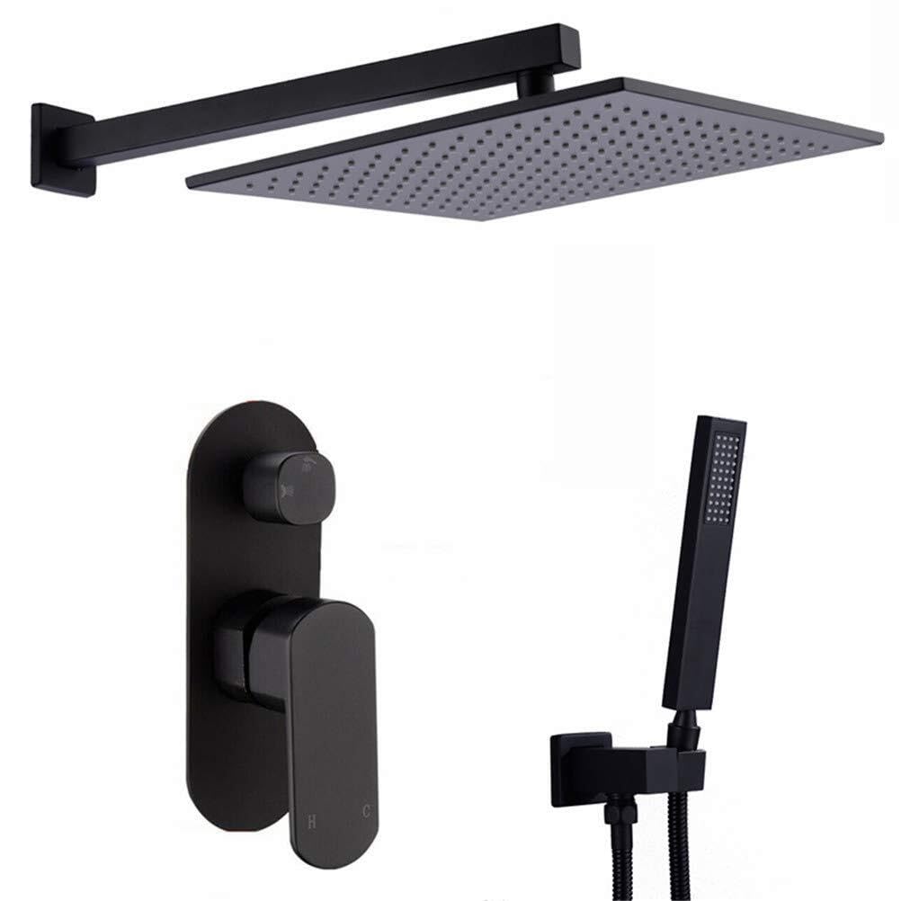 Mélangeur de pluie combiné mural noir pour remplacer votre ancienne douche