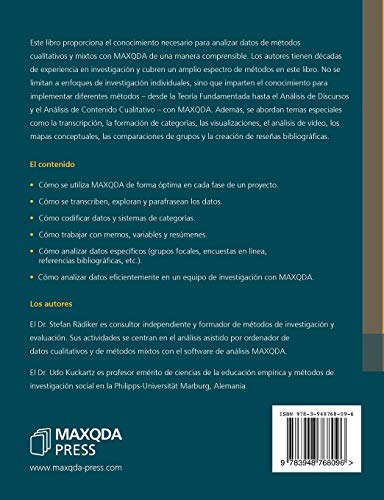 Analisis de Datos Cualitativos con MAXQDA: Texto, Audio, Video (German Edition) - Image 2