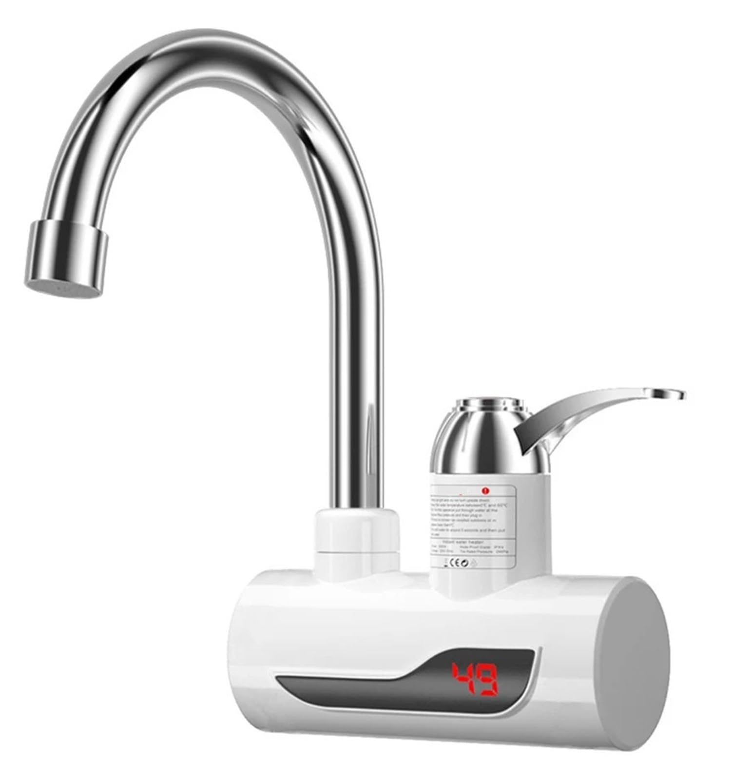 Chauffe-eau électrique instantané pour cuisine et salle de bain avec écran tactile