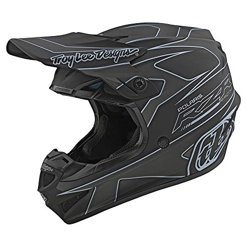 Troy Lee Designs SE4 Polyacrylite TLD Polaris RZR Adult Off-Road Motorcycle Helmet - Black/Large
