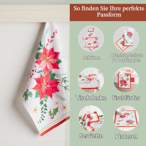 Maison d'Hermine Küchenhandtuch 100% Baumwolle (50 cm x 70 cm, Set von 3) – Ansicht 6