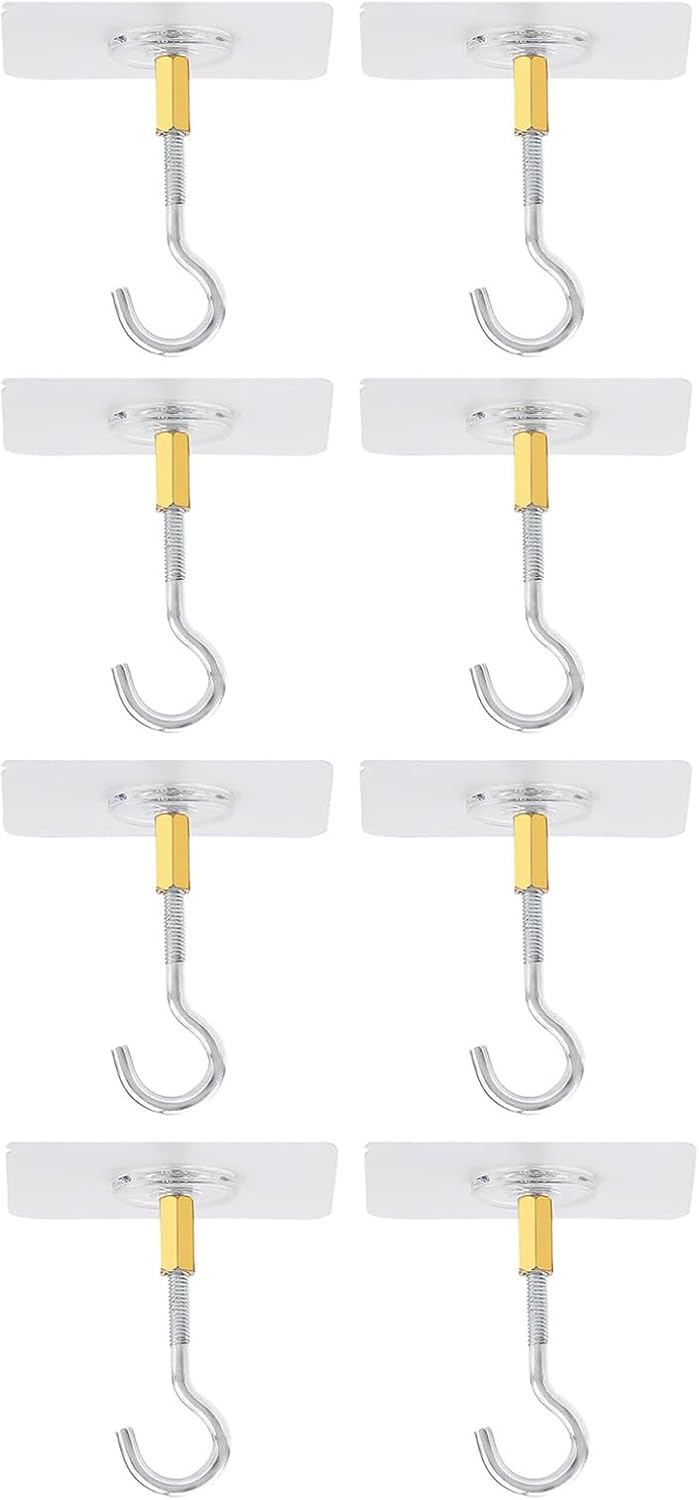 Multipurpose Removable Hooks for Indoor Outdoor Plant Decorations Wall Mounts for Hanging Balloons Wind Chimes