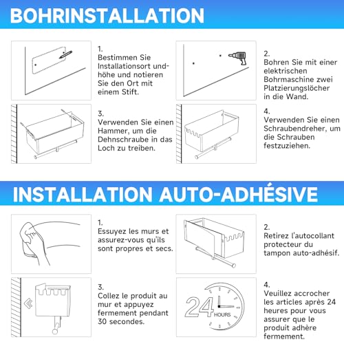 Hundegarderobe mit Ablage, Schwarz Hunde Garderobe, Hundeleinen Halterung Wand, Hundeleine Aufhängung Ohne Bohren, Hundeleinen Garderobe, Metall Schlüsselbrett, Halterung für Hundeleinens und Zubehör