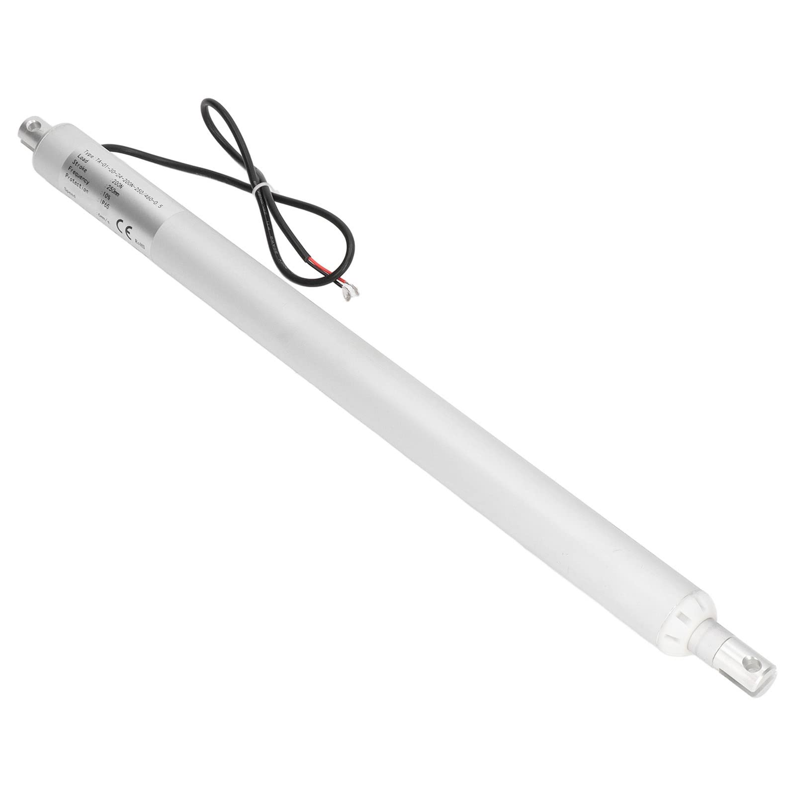 Siłownik liniowy o skoku roboczym, Siłownik typu piórkowego DC24V Skok 250 mm Wyłącznik krańcowy IP65 do łóżek medycznych Stoły Krzesła