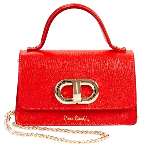 Pierre Cardin Sac femme,cuir véritable,Shopper, fabriqué en Italie, à bandoulière, polyvalent, élégant, sac pour femme,à bandoulière, multifonctionnel,...