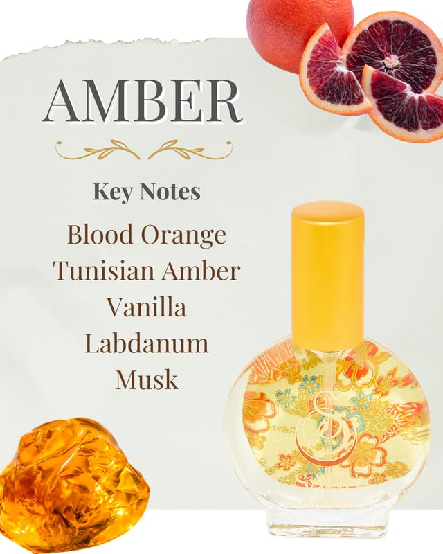 The Sage Lifestyle Amber Mini Spray, Blood Orange, Sandalwood, Amber Oil, Vanilla Musk, Perfume for Women, Long Lasting, Gourmand Fragrance, Artisan, Parfum, 1/2oz, Travel Size, Mini Perfume for Women - Image 2