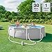 INTEX 26701EP 10Ft X 30In Prism Frame Premium Above Ground Swimming Pool Set with Filter Pump