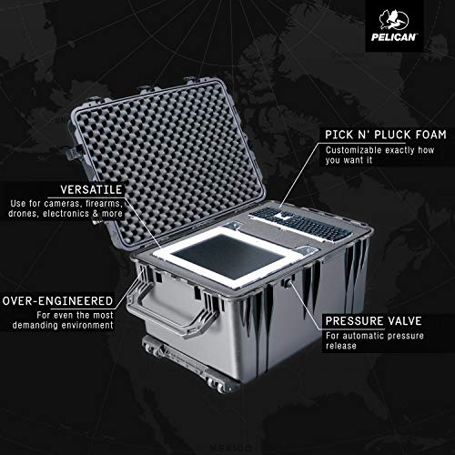 Pelican 1660 Case With Foam (Black) #TOP2