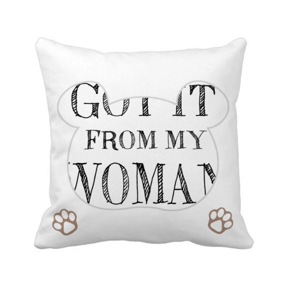 Housse de coussin ours carrée pour protéger votre canapé