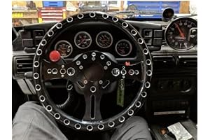 Universal 13.5" Black Super Max Lightweight Steering Wheel for Drag Racing