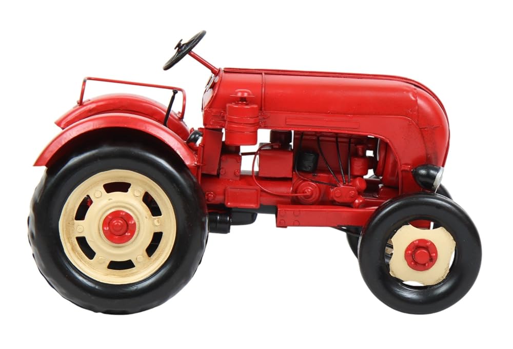 Blechtraktor Nostalgie Modellauto Oldtimer Marke Porsche Super L 319 Traktor Modell aus Blech L 28 cm