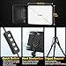 30W Upgraded Photography Lighting Kit, Anautin 1-Pack LED Video Lighting for Video Recording, 3700Lux Studio Lights with Tripod Stand for Photography, Streaming, Gaming, Podcast, Filming, Vlogging