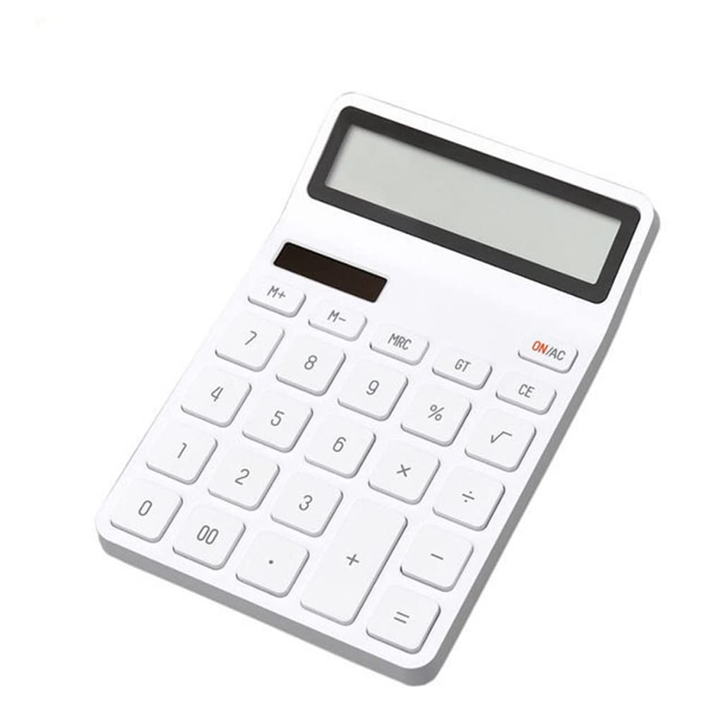 Calculadora de escritorio empresarial de 12 dígitos con pantalla panorámica y doble batería