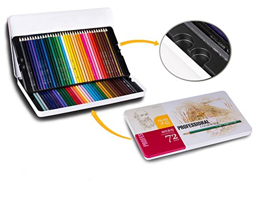 【ほぼ未使用】MuHui 水溶性色鉛筆 72色 Amazon | MUHUI 72-color forアート色鉛筆アーティストスケッチ