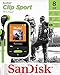 SanDisk 8GB Clip Sport MP3 Player, Lime - LCD Screen and FM Radio - SDMX24-008G-G46L (Renewed)