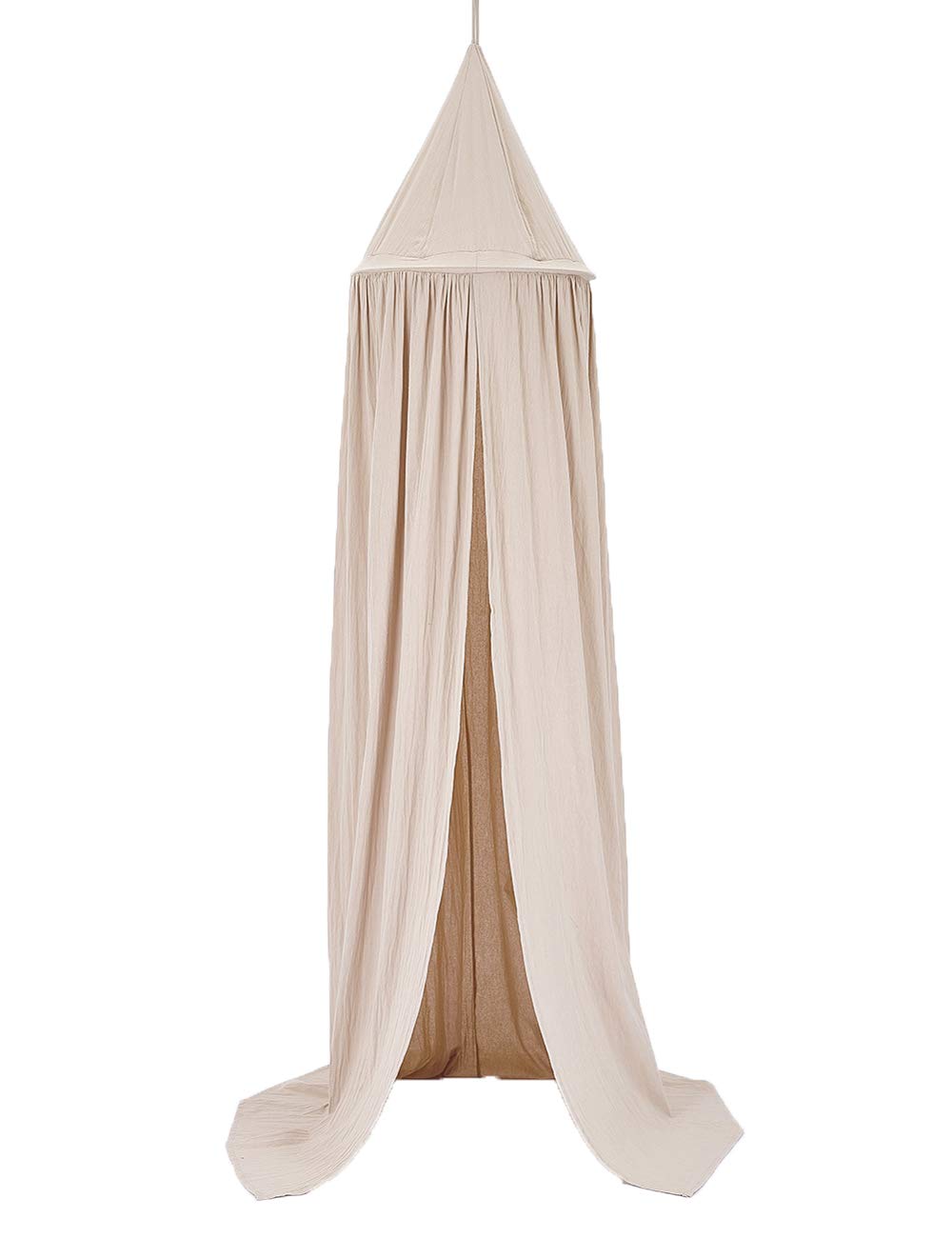 Homieco Bed Canopy Cotton Mosquito Net Bedding Round Dome Room Decorations Play Reading Tents