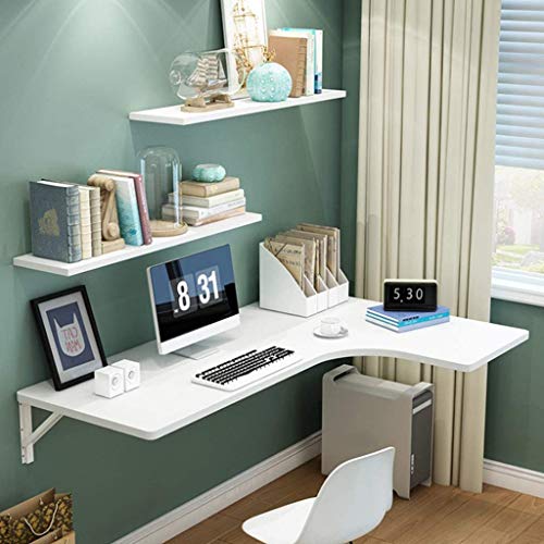 Mesa Plegable Desplegable Montada En La Pared, Escritorio Plegable De Esquina Para Computadora, Mesa Plegable Convertible Montada En La Pared, Mesa De Madera Maciza, Mesa De Cocina Que Ahorra Espaci