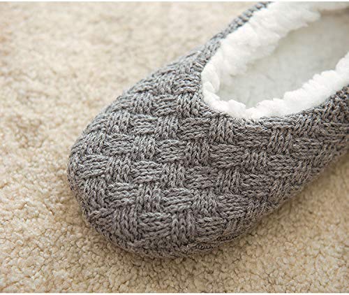 Image of Women's Slipper Socks Low Cut With Grippers, Thick Super Soft Indoor Socks Non-slip Slipper Shoes