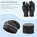 JXCTNNU Mütze Schal Handschuh Sets Wintermütze Unisex Beanie Strickmütze Winterschal Thermo Touchscreen Handschuhe Ski 3-in-1 Wintermütze Verdickung Set für Herren Damen (Schwarz)