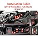 auovo Cup Holder Insert Liners Compatible with Honda Civic Accessories 2016-2021 (21pcs/Set, Red,Hatchback)