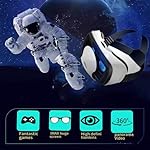 3D VR Headset, Virtual Reality 3D Glasses Headset, Android Compatible 5.0” to 7.0”, HD Blu-ray Eye Protected, with Controller, for Mobile Games & Movies White - Image 4