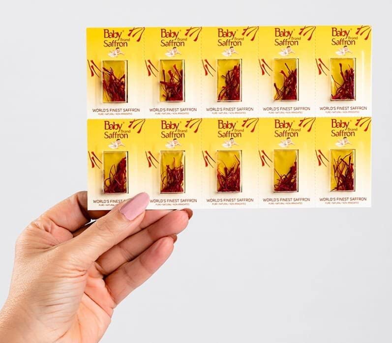 See full amazon price history chart for Baby Saffron 100% Worlds Finest Mongra Saffron/Kesar (A++++ Quality) For Delicious Sweets, Pregnant Women, Skin Care (50 mg Each) (Pack of 8) Baby Saffron 100% Worlds Finest Mongra Saffron/Kesar (A++++ Quality) For Delicious Sweets, Pregnant Women, Skin Care (50 mg Each) (Pack of 8) (B0B9STSYWD) Amazon Price History, Amazon Price Tracker