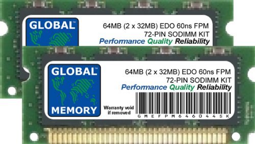 Kit mémoire RAM 64Mo EDO FPM SODIMM 72-PIN pour projet restauration