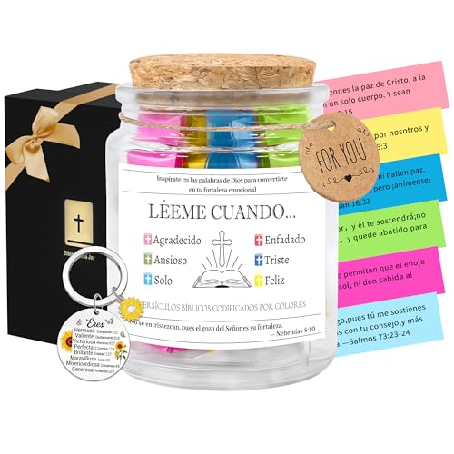 Spanish Bible Verse Jar, Read Me When Bible Verses Jar, Leeme Cuando en Español, Tarro de Versículos Bíblicos en Español, Versos de la Biblia en Frasco en Español, Regalos Cristianos Para Mujer