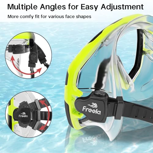 Image of Freela Adult Swim Goggles Mask Tempered Glass Anti Fog Waterproof 180Clear