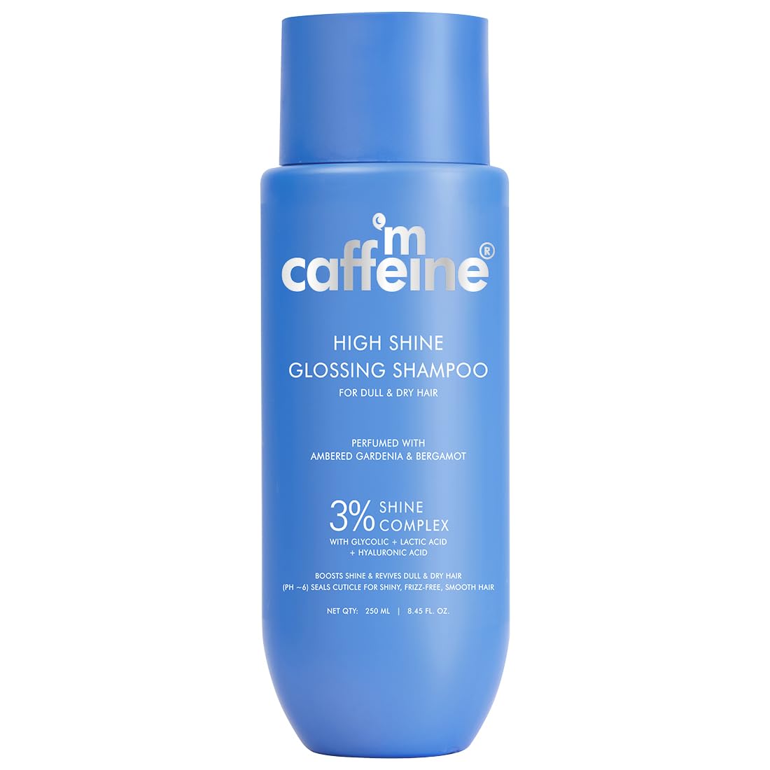 mCaffeine High Shine Glossy Hair Shampoo For Dull, Dry & Frizzy Hair|3% Shine Complex - With Glycolic Acid & Hyaluronic Acid|48 Hr Frizz Control | Fresh Floral Fragrance| 250ml-picture-53
