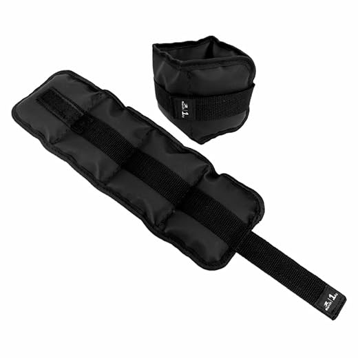 Caneleira de Peso 1kg Muvin – Tornozeleira – Ajustável – Academia – Treino – Exercício – Fitness – Musculação – Fortalecimento e Tonificação dos Membros Inferiores – Resistente - Par