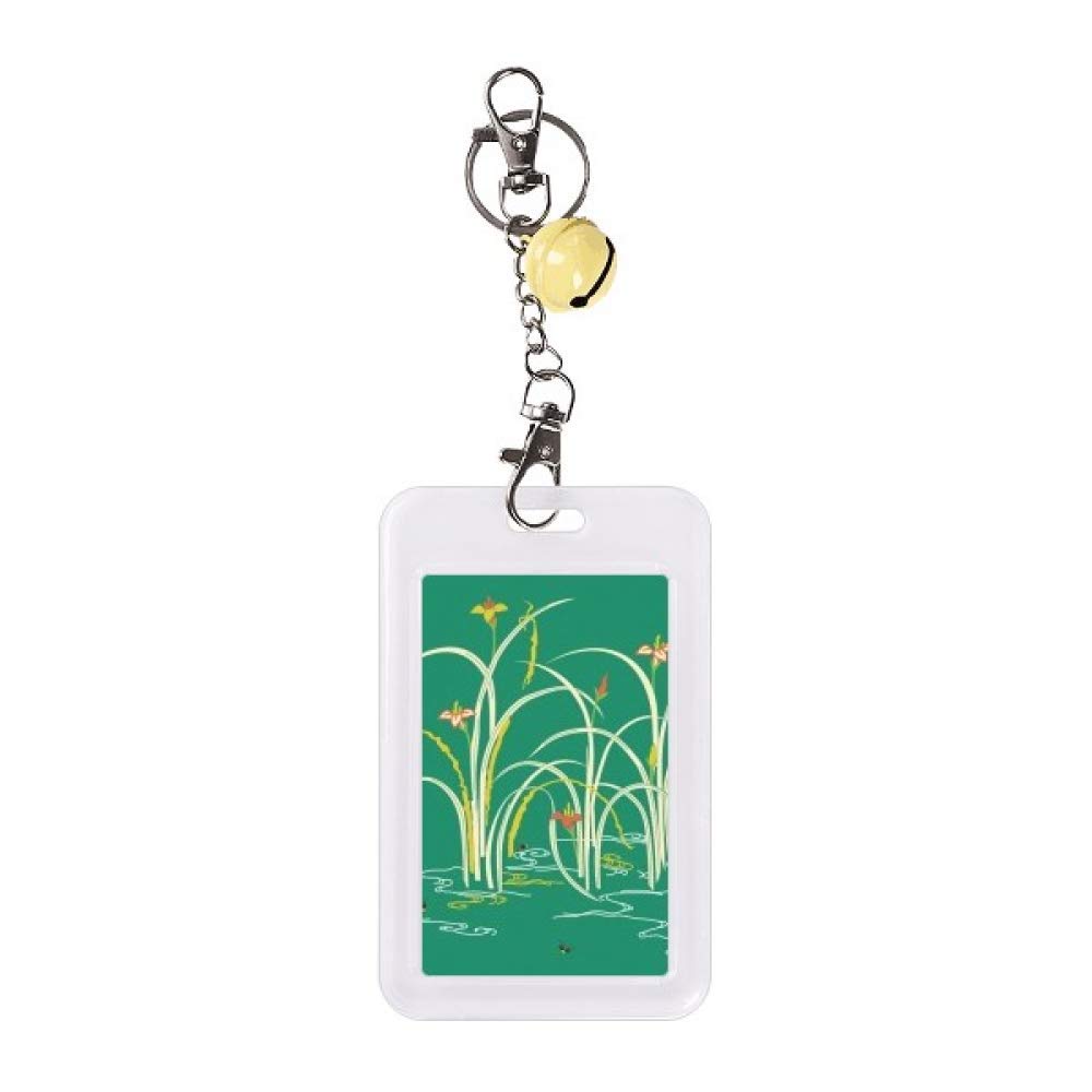 Funda para tarjeta de crédito antiarañazos y diseño de campana amarilla texturizada 5