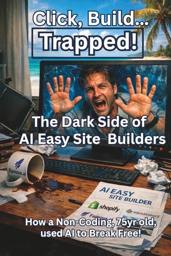 Click, Build...Trapped!: The Dark Side of AI EasySite Builders: How a Non-Coding, 75 yr. old, used AI to Break Free!