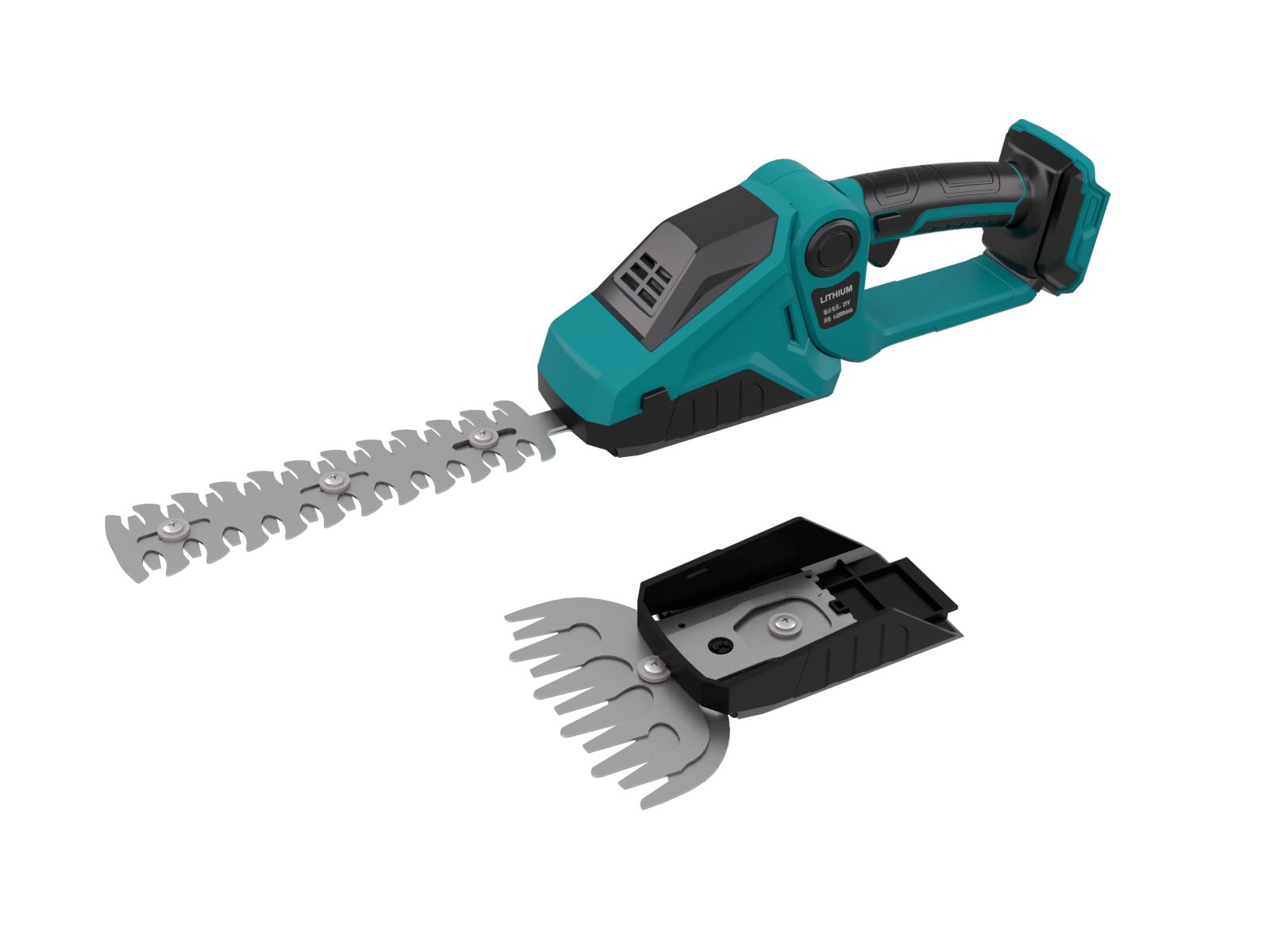 BITOON Heckenschere Für Makita 18V - 52cm Kabellos Mit 180° Drehbarem Kopf