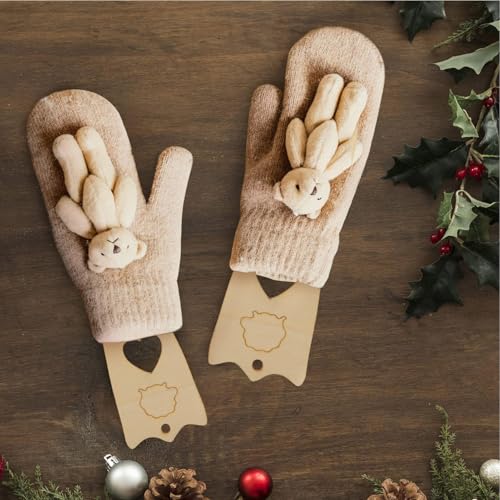 Bloqueadores de guantes de madera: herramienta de modelo para tejer a mano 3