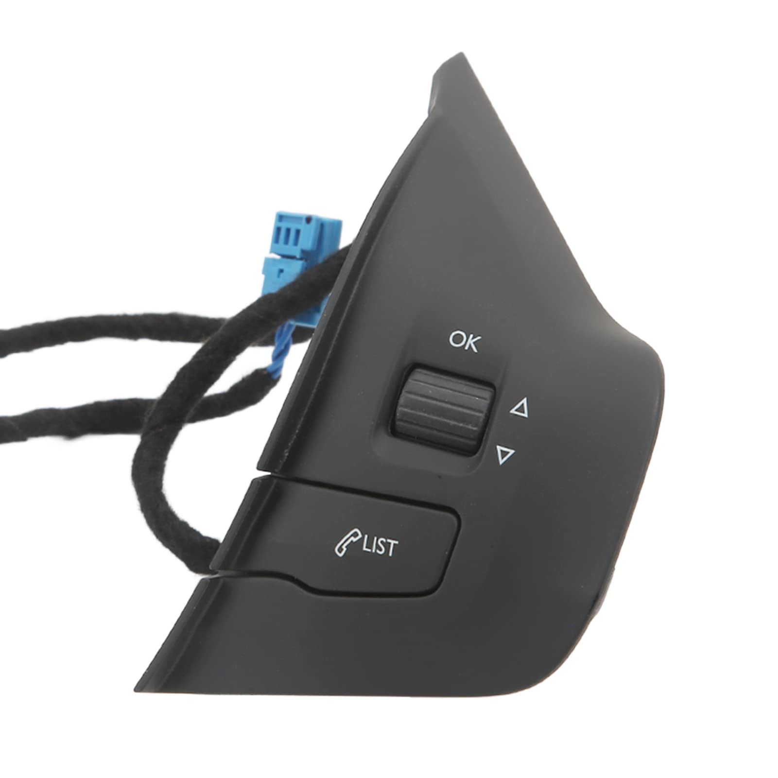 Volante Interno Automobilistico Swith Pulsante di Controllo 98084115Zd Sostituzione Nera Multifunzione per 208