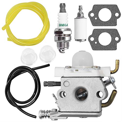 Carburetor W/Primer Bulb Gaskets Spark Plug Fuel Line Kit For Walbro WTA-33-1 Echo PB-250 Leaf Blower A021001881, A021001882