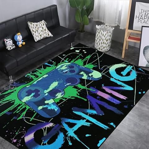 Capslpad Non-Slip Colourful Gaming Rug Cover