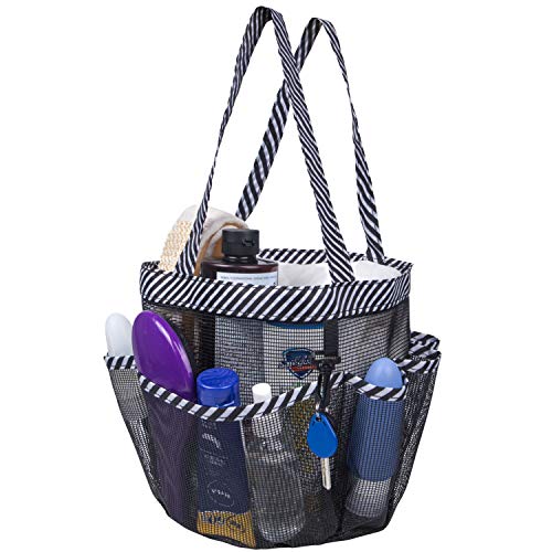 Korlon Mesh Shower Caddy, Quick Dry Shower Caddy Portable, Toiletry and Bath Organizer