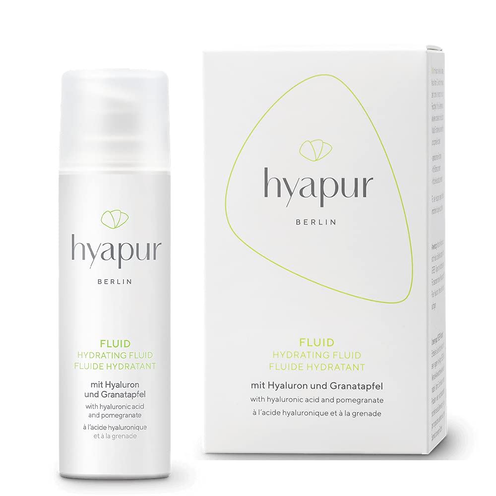 hyapur® - GREEN Fluid 30ml - Die leichte Feuchtigkeitspflege - zur Anti-Aging-Pflege mit Bio- Vegan- Natur- Kosmetik aus Berlin