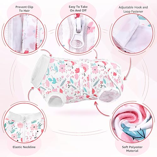 Image of Lukovee Recovery Suit for Dogs, Female Male Spay Neuter Post Surgery Suit | Zipper on Onesie,Soft Breathable, Adjustable Abdominal Wounds Prevent Licking, Cone E-Collar Alternative (Pink, XL)