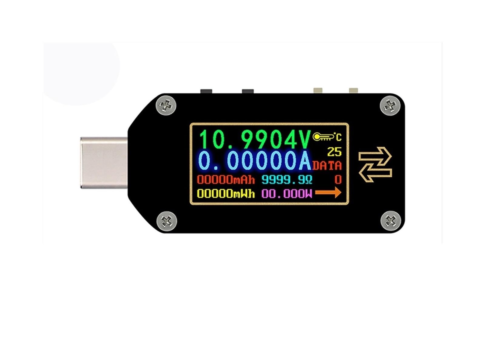 Tester USB Typ C PD wyzwalacz cyfrowy multimetr woltomierz amperomierz napięcia z typem C 2 tryby ładowarka PD akumulator USB Tester(TC66)